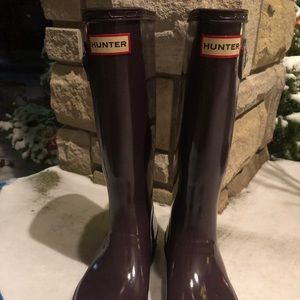 Tall Plum Purple Hunter Boots